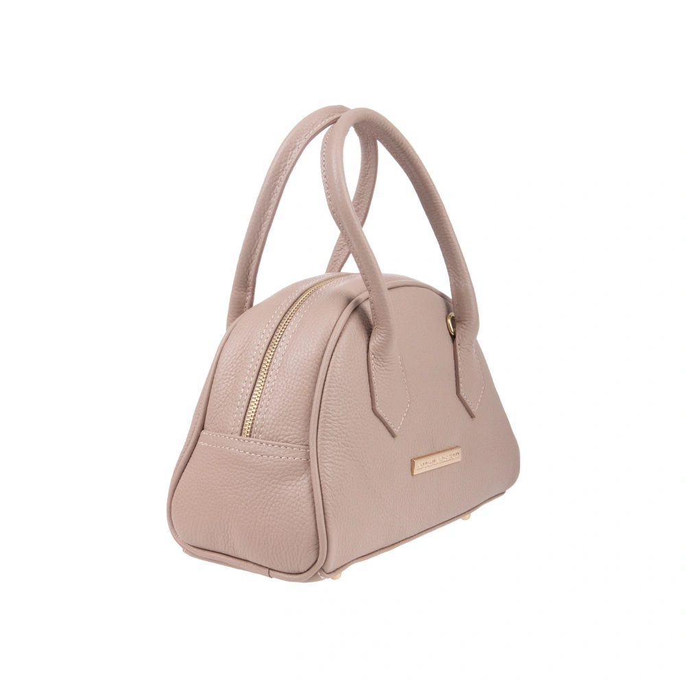Geanta de mana din piele naturala Antonia Moretti AM1738, Roz prafuit, #2, Bagsy