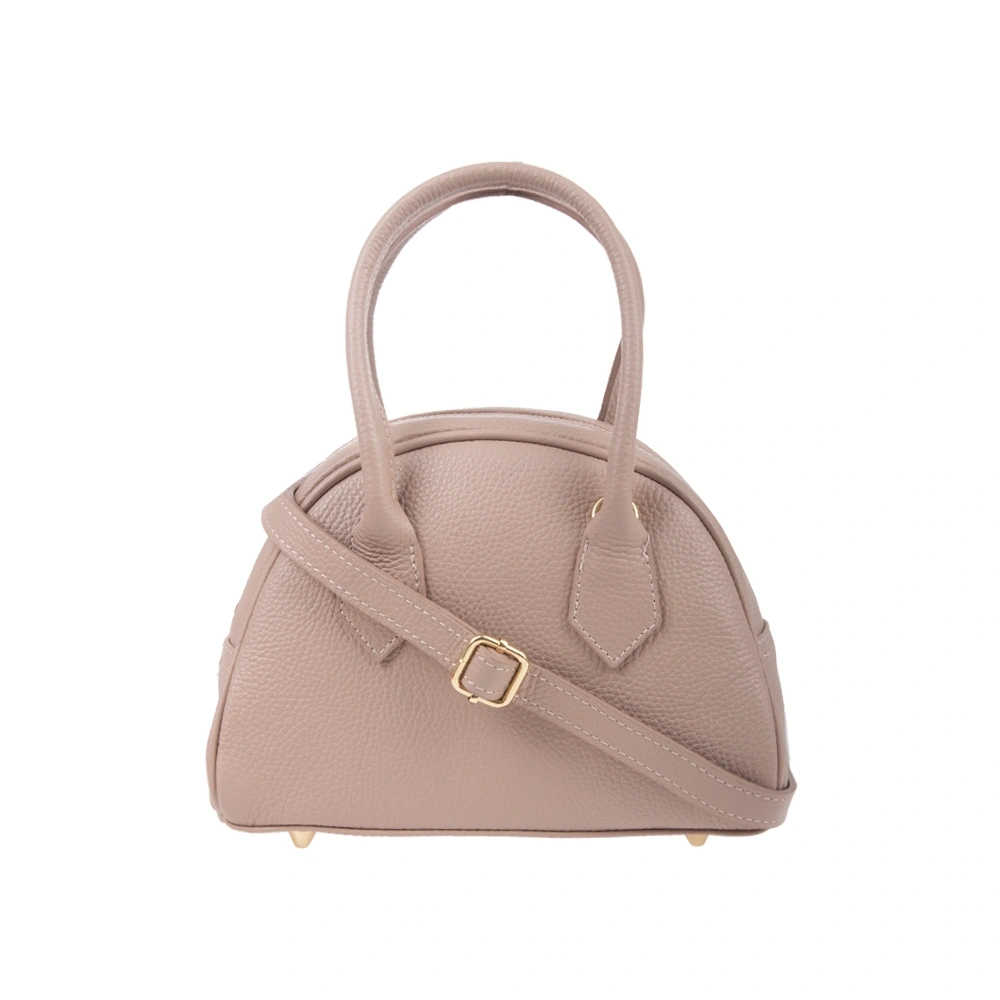 Geanta de mana din piele naturala Antonia Moretti AM1738, Roz prafuit, #3, Bagsy