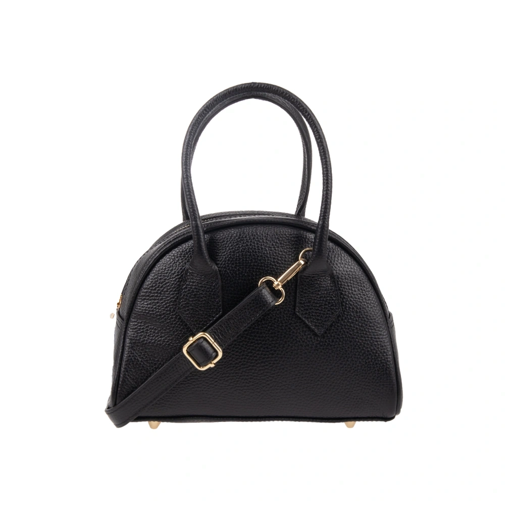 Geanta de mana din piele naturala Antonia Moretti AM1738, Negru, Nr. 3, Bagsy