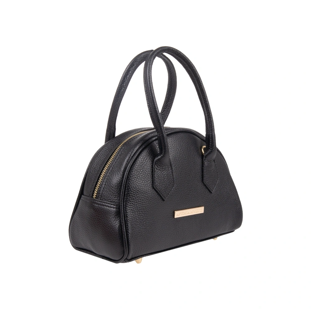 Geanta de mana din piele naturala Antonia Moretti AM1738, Negru, Nr. 2, Bagsy