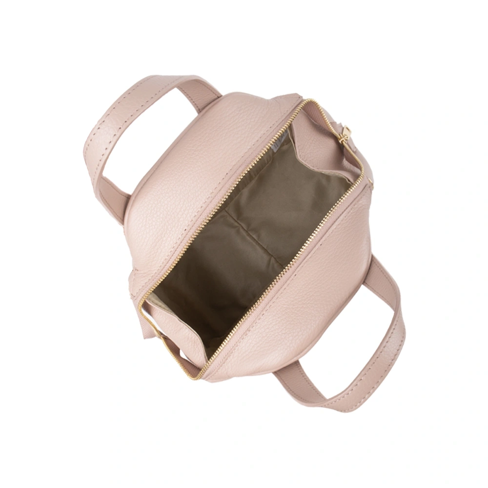 Geanta de mana din piele naturala Chiara Canotti CC1739, Roz prafuit, Nr. 4, Bagsy