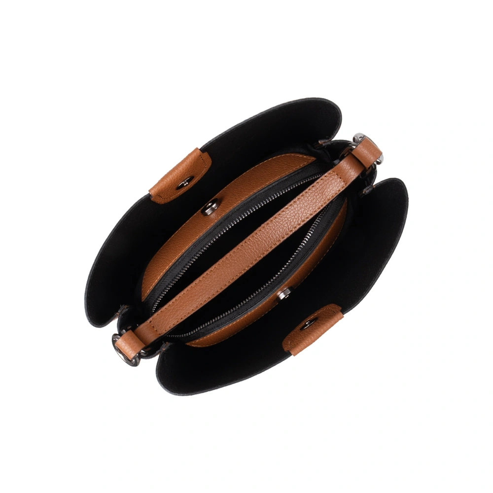 Geanta de umar din piele naturala Antonia Moretti AM1740, Cognac, #4, Bagsy