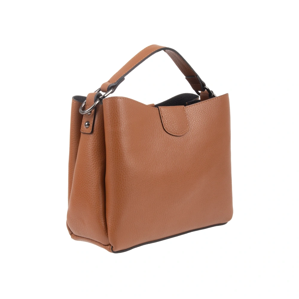 Geanta de umar din piele naturala Antonia Moretti AM1740, Cognac, #2, Bagsy