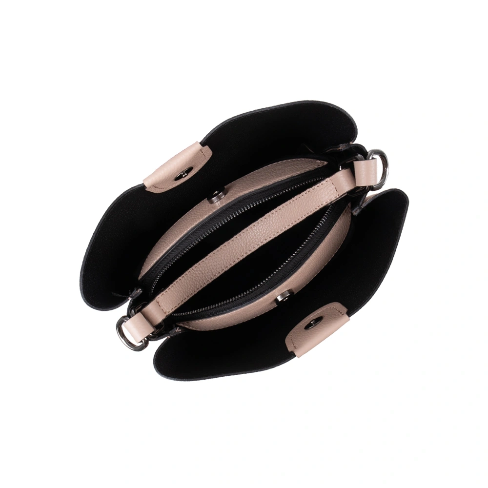 Geanta de umar din piele naturala Antonia Moretti AM1740, Roz, #4, Bagsy