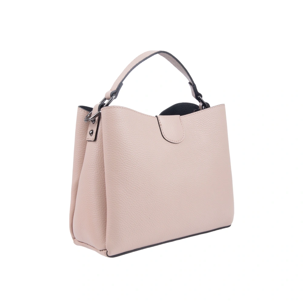 Geanta de umar din piele naturala Antonia Moretti AM1740, Roz, #2, Bagsy