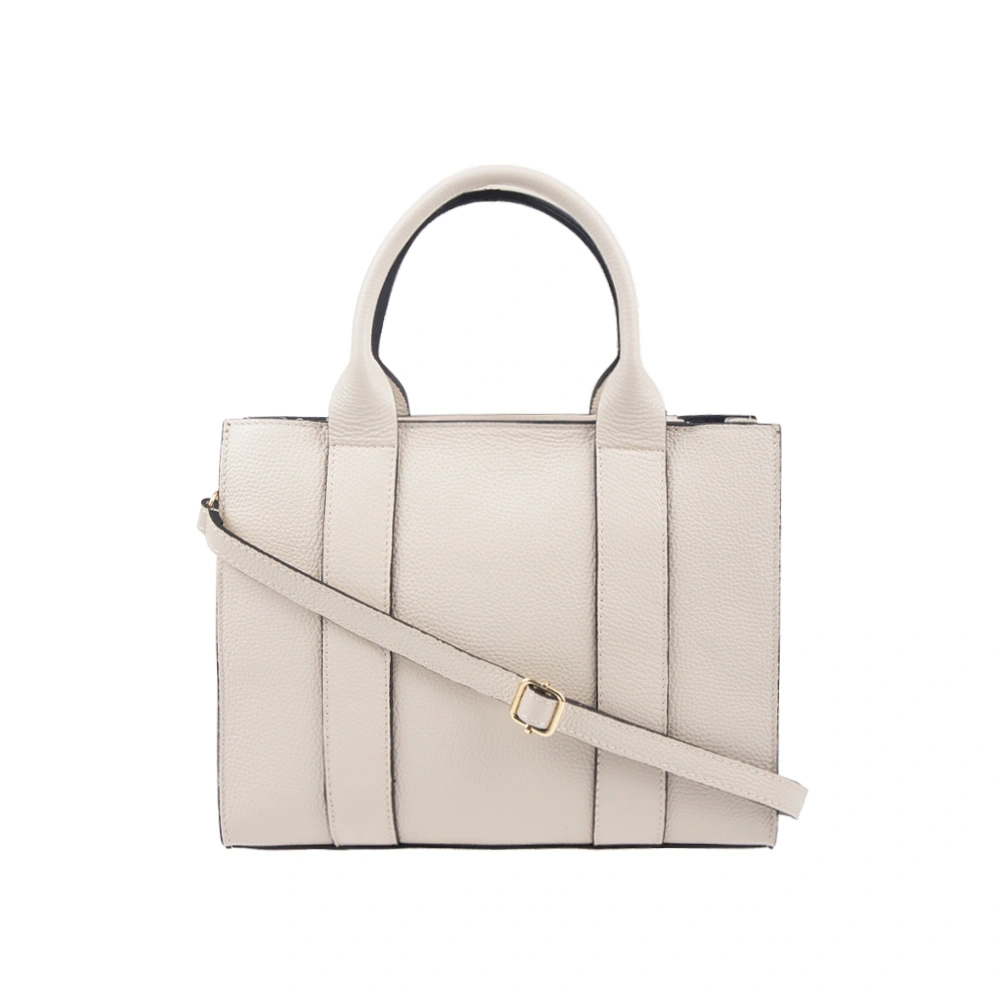 Geanta de mana din piele naturala Antonia Moretti AM1742, Bej, #3, Bagsy