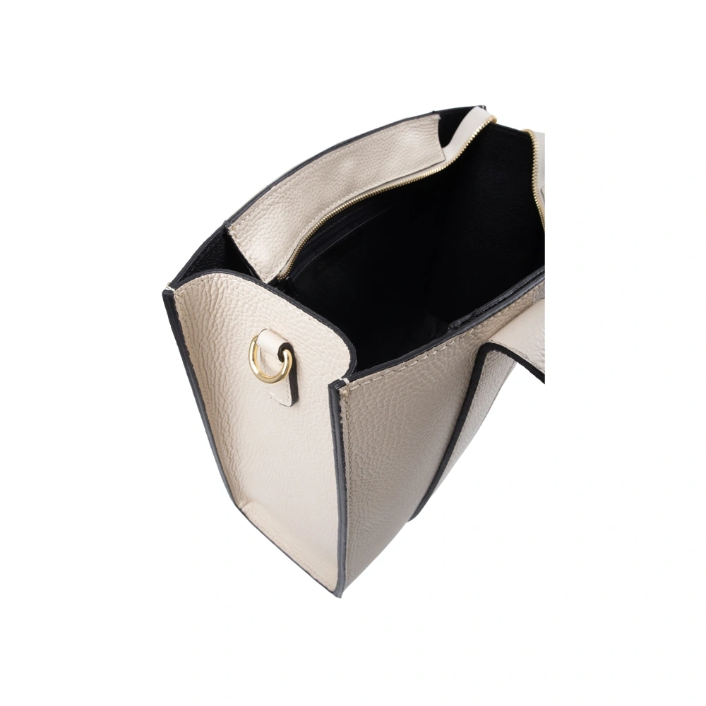 Geanta de mana din piele naturala Antonia Moretti AM1742, Bej, #5, Bagsy