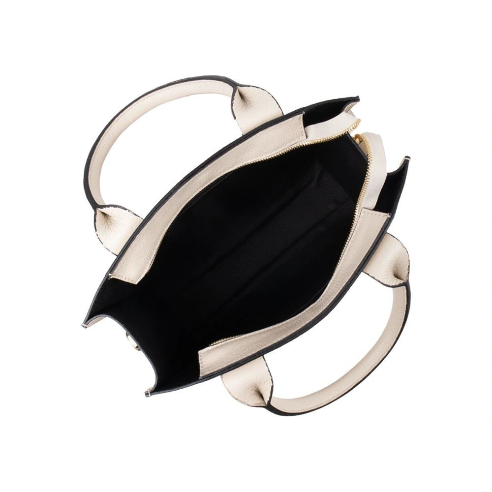 Geanta de mana din piele naturala Antonia Moretti AM1742, Bej, #4, Bagsy