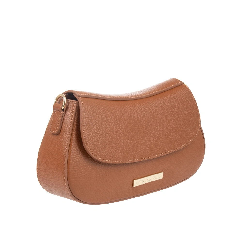 Geanta de umar din piele naturala Antonia Moretti AM1743, Cognac, #2, Bagsy