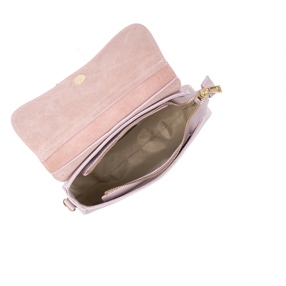 Geanta de umar din piele naturala Antonia Moretti AM1743, Lila, #4, Bagsy