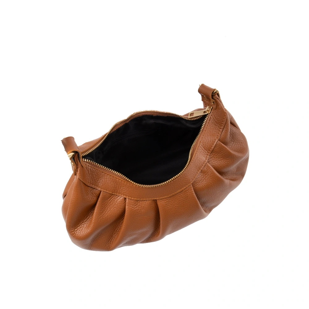 Geanta de umar din piele naturala Chiara Canotti CC1746, Cognac, #4, Bagsy