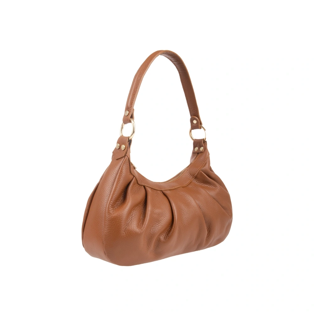 Geanta de umar din piele naturala Chiara Canotti CC1746, Cognac, #2, Bagsy