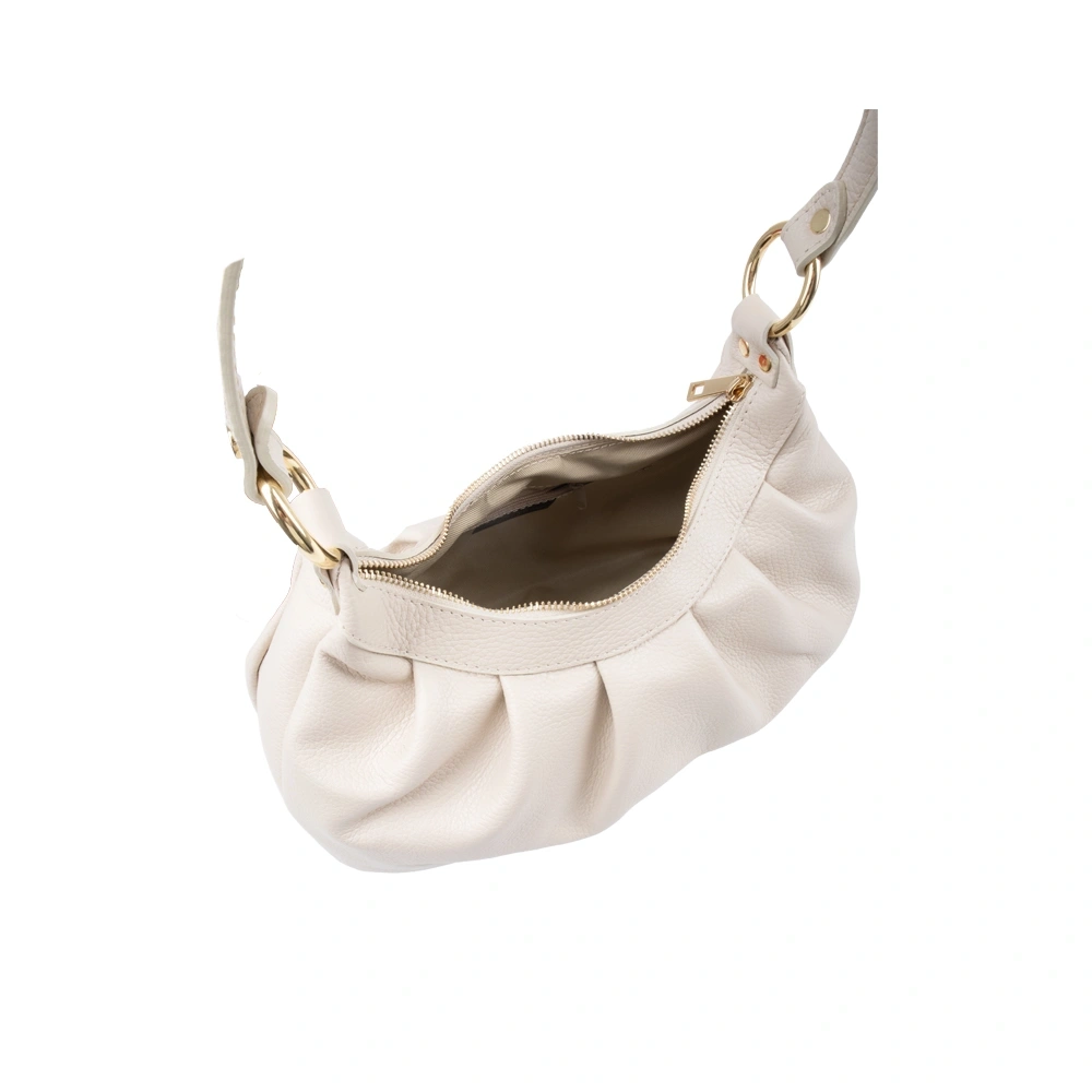 Geanta de umar din piele naturala Chiara Canotti CC1746, Bej, #4, Bagsy