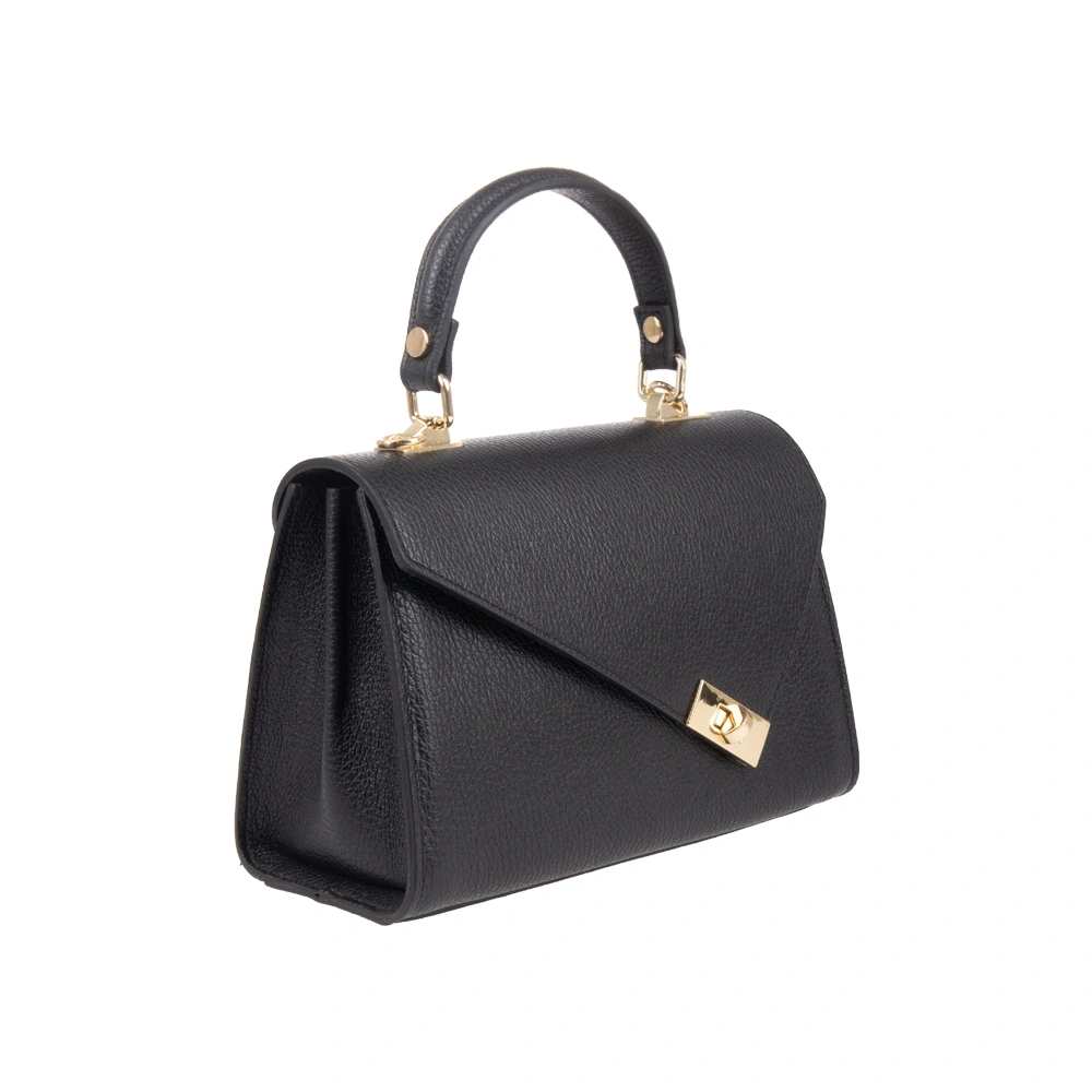 Geanta de mana din piele naturala Antonia Moretti AM1749, Negru, #2, Bagsy