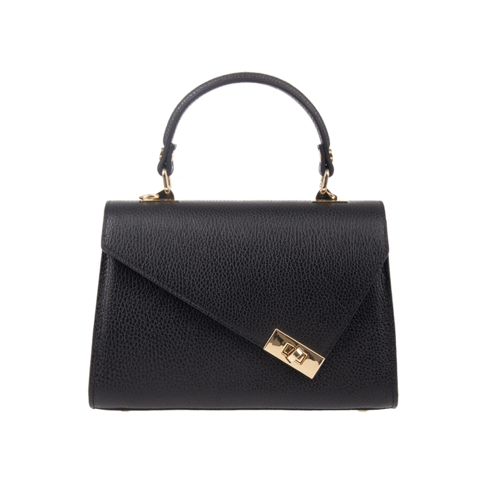 Geanta de mana din piele naturala Antonia Moretti AM1749, Negru, #1, Bagsy