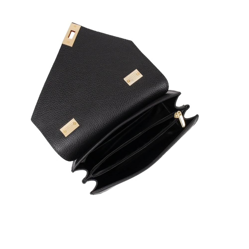 Geanta de mana din piele naturala Antonia Moretti AM1749, Negru, #4, Bagsy