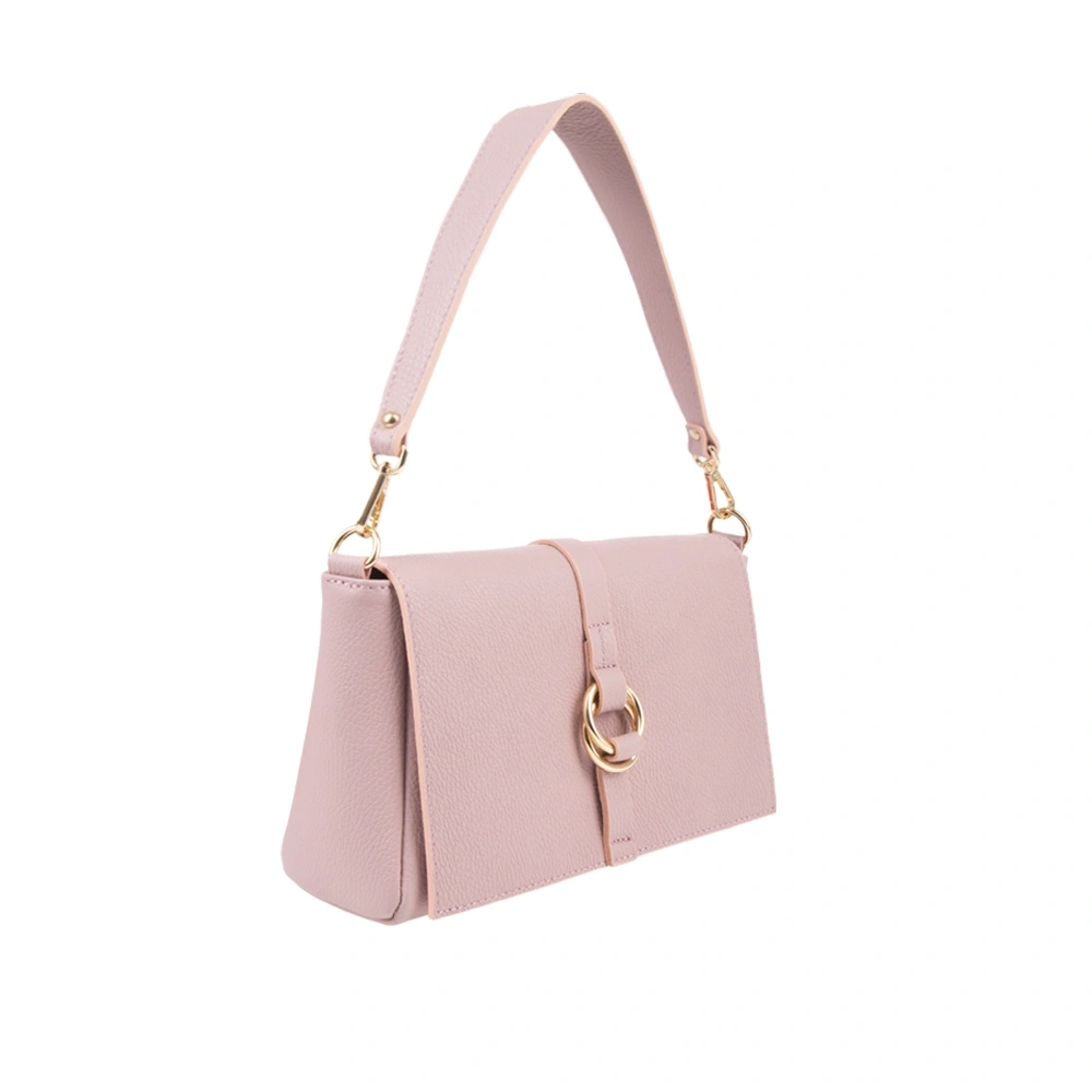 Geanta de mana din piele naturala Chiara Canotti CC1750, Roz, Nr. 2, Bagsy