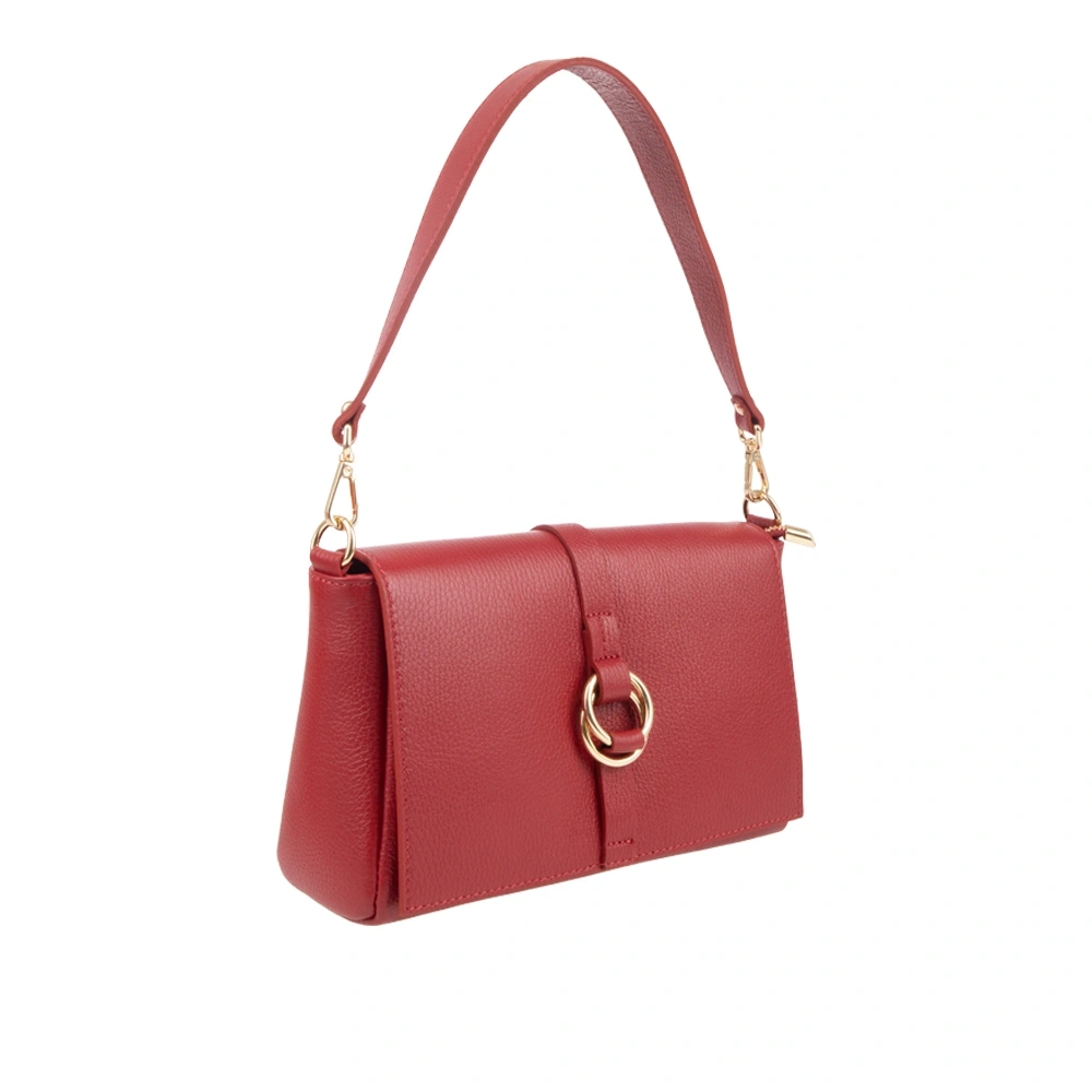 Geanta de mana din piele naturala Chiara Canotti CC1750, Rosu, #2, Bagsy