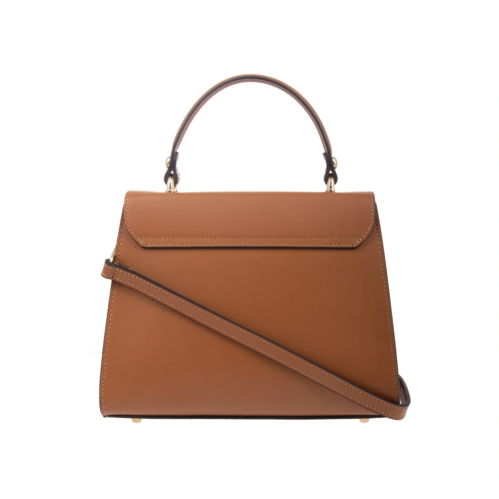 Geanta de mana din piele naturala Chiara Canotti CC1751, Cognac, #3, Bagsy