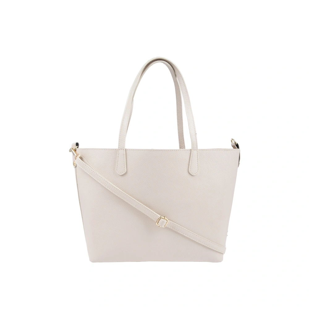 Geanta de umar din piele naturala Antonia Moretti AM1754, Beige, #3, Bagsy