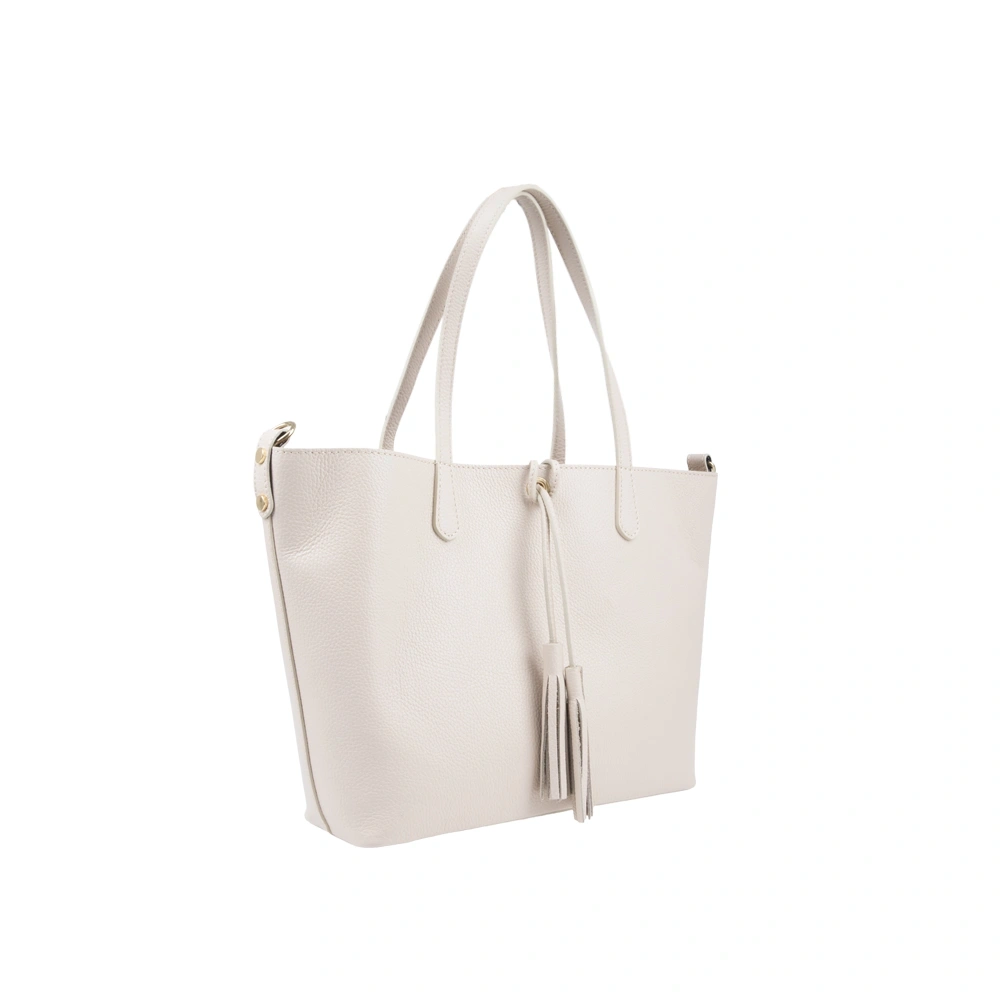 Geanta de umar din piele naturala Antonia Moretti AM1754, Beige, #2, Bagsy