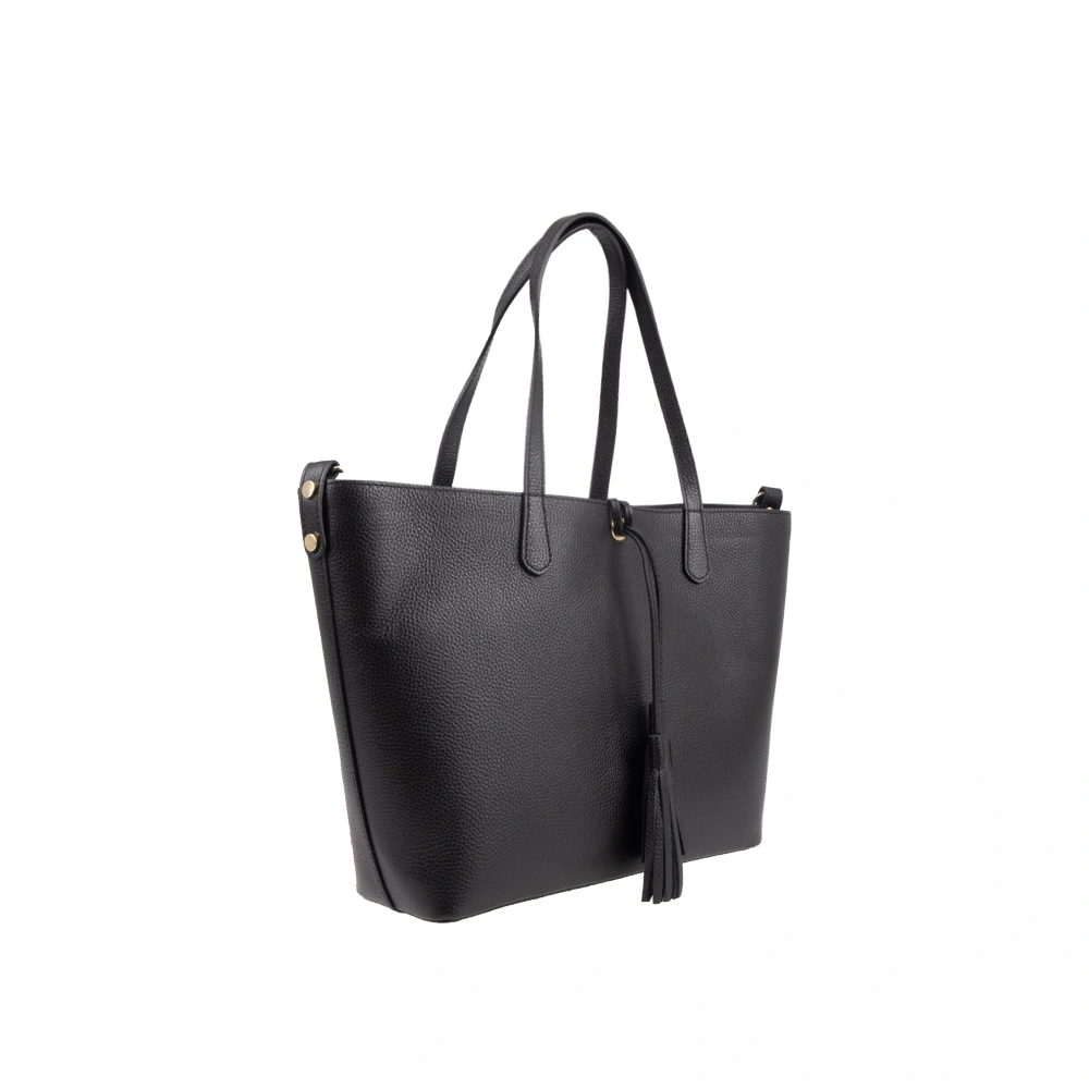 Geanta de umar din piele naturala Antonia Moretti AM1754, Negru, Nr. 2, Bagsy