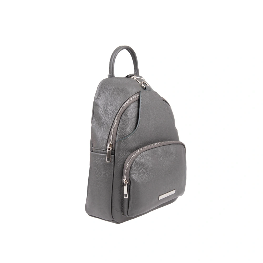 Rucsac dama din piele naturala Chiara Canotti CC1755, Gri, #3, Bagsy