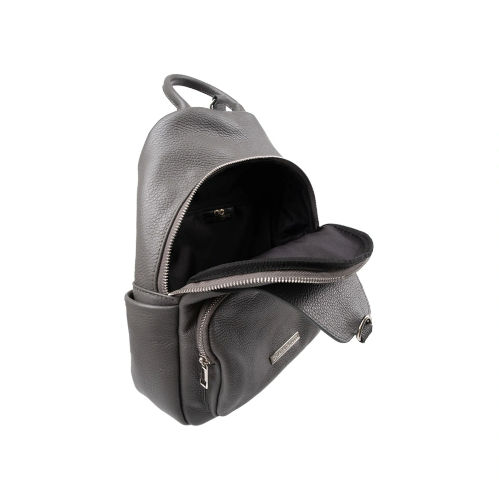 Rucsac dama din piele naturala Chiara Canotti CC1755, Gri, #5, Bagsy