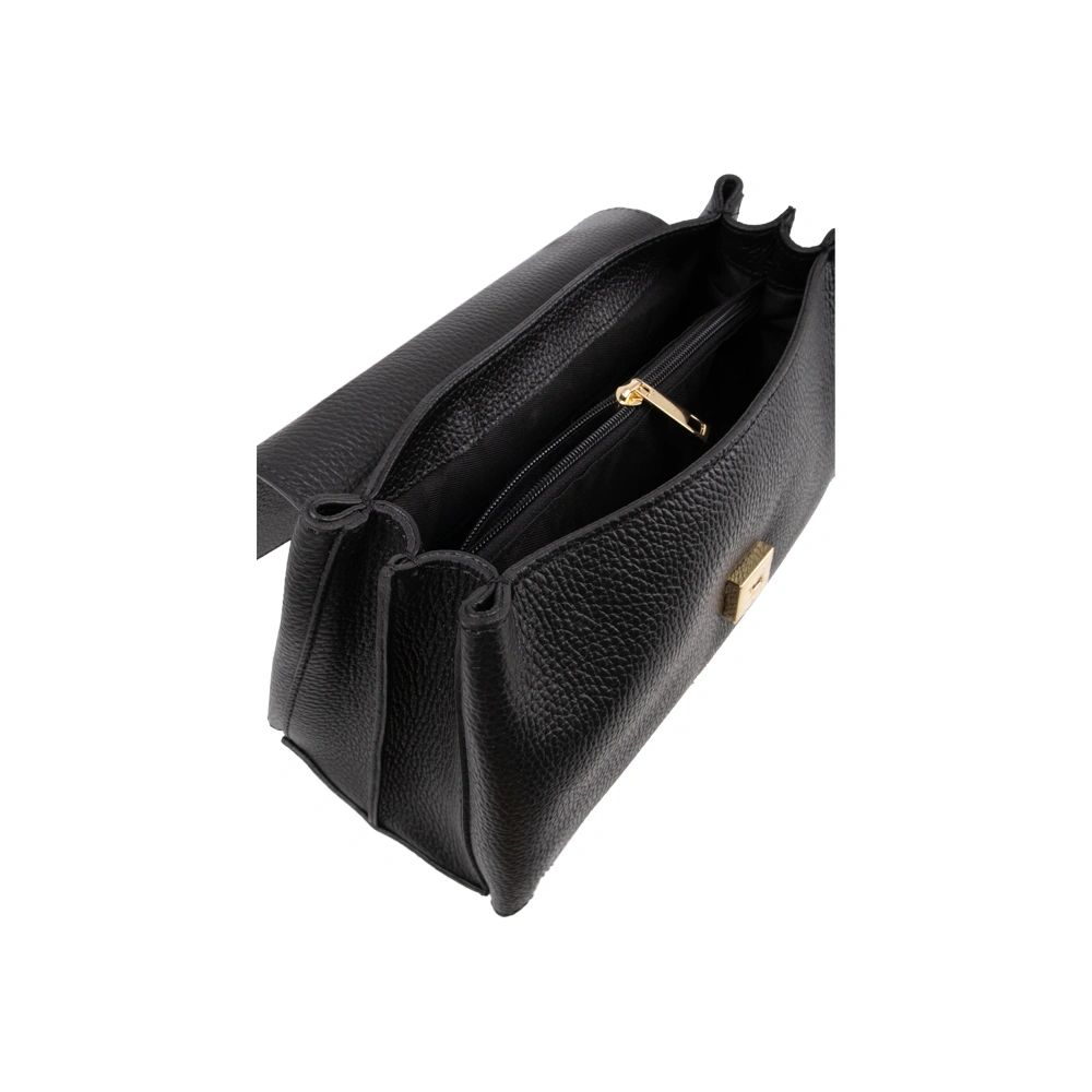 Geanta de mana din piele naturala Antonia Moretti AM1756, Negru, #5, Bagsy