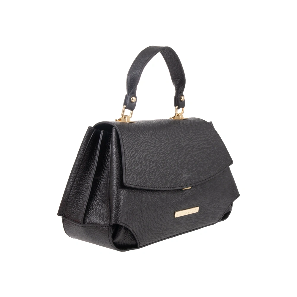 Geanta de mana din piele naturala Antonia Moretti AM1756, Negru, #2, Bagsy