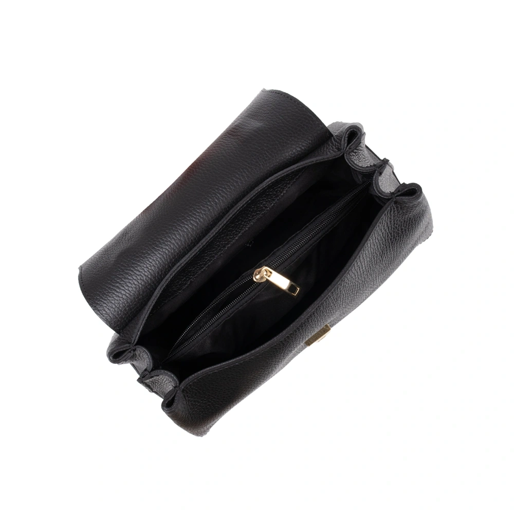 Geanta de mana din piele naturala Antonia Moretti AM1756, Negru, #4, Bagsy