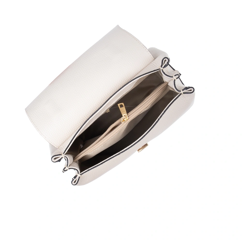 Geanta de mana din piele naturala Antonia Moretti AM1756, Bej, #4, Bagsy