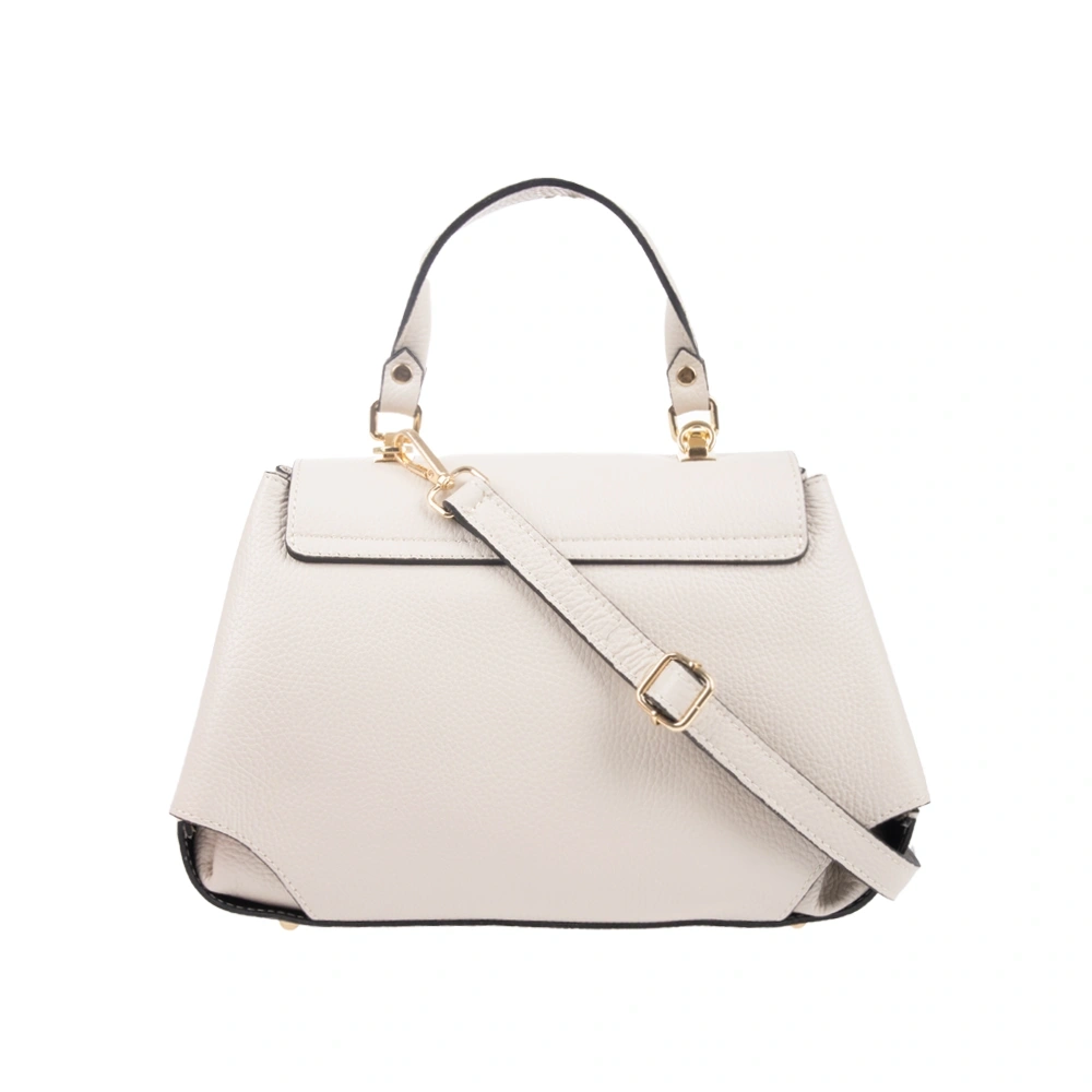 Geanta de mana din piele naturala Antonia Moretti AM1756, Bej, #3, Bagsy