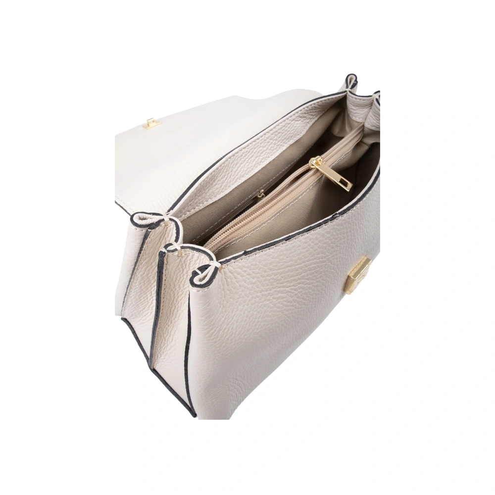 Geanta de mana din piele naturala Antonia Moretti AM1756, Bej, #5, Bagsy