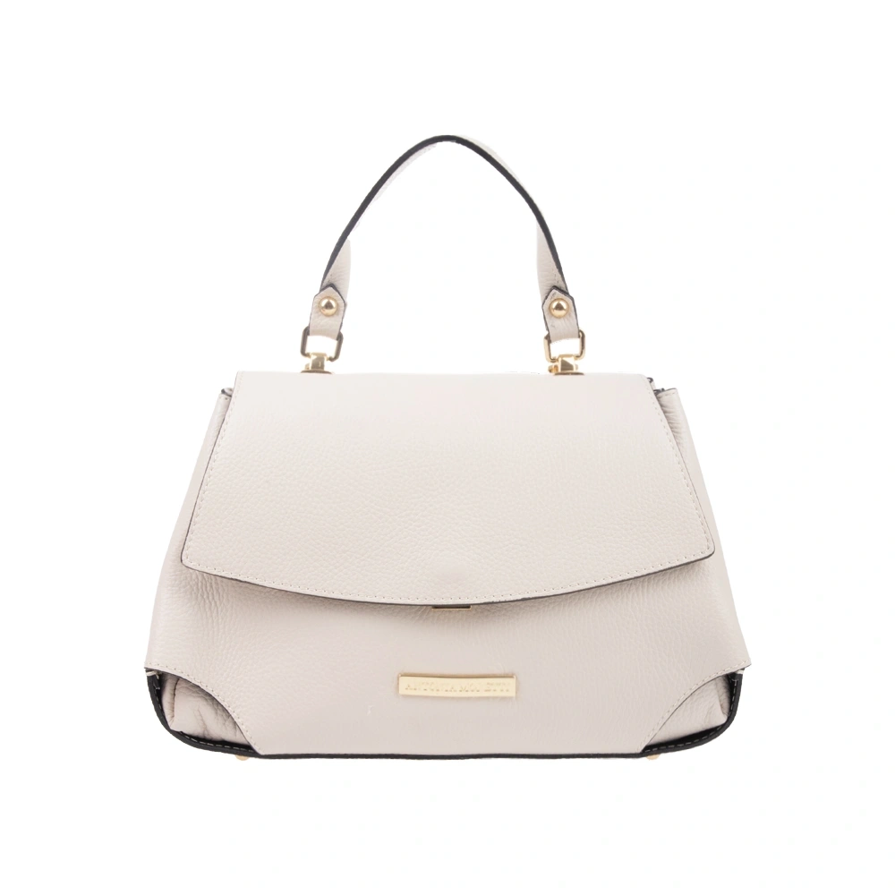 Geanta de mana din piele naturala Antonia Moretti AM1756, Bej, #1, Bagsy