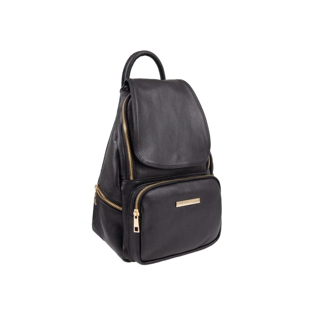 Rucsac dama din piele naturala Chiara Canotti CC1758, Negru, #2, Bagsy