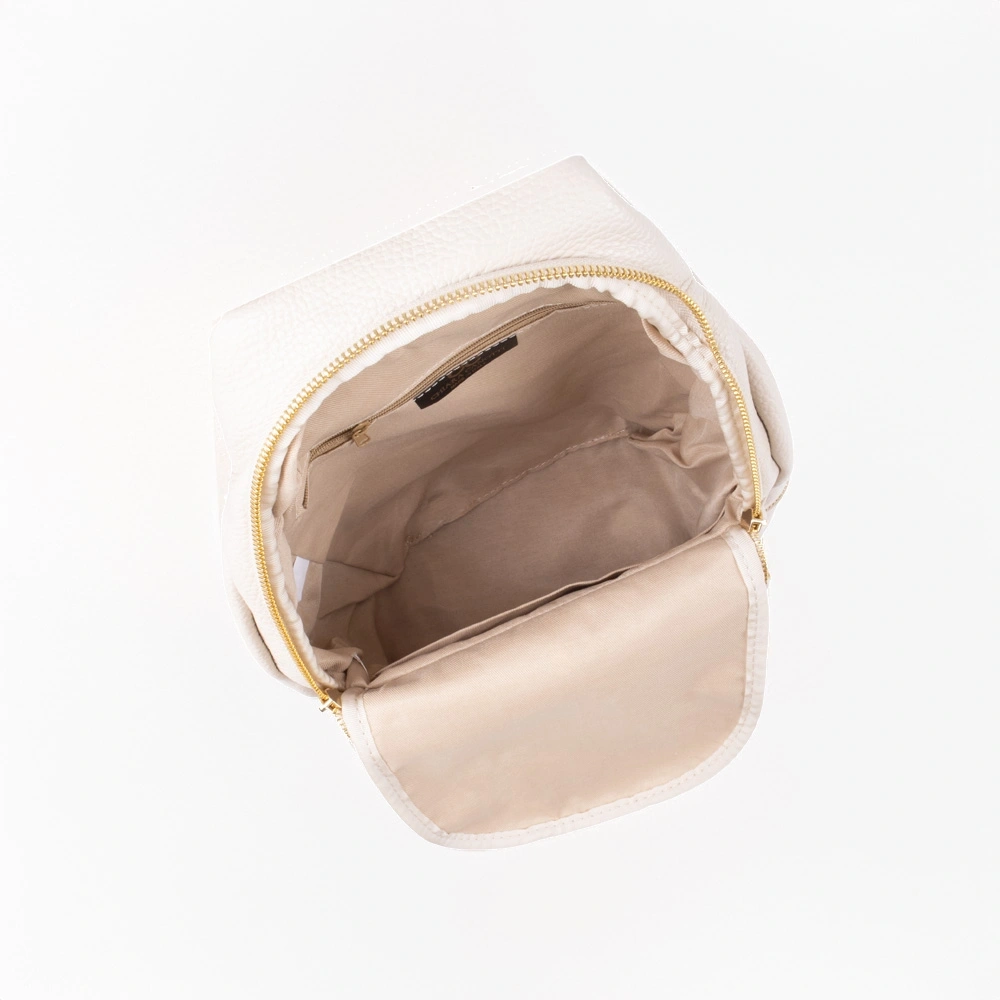 Rucsac dama din piele naturala Chiara Canotti CC1758, Bej, #4, Bagsy