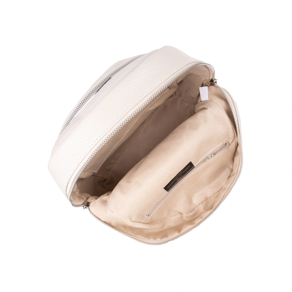 Rucsac dama din piele naturala Antonia Moretti AM1759, Bej, #5, Bagsy