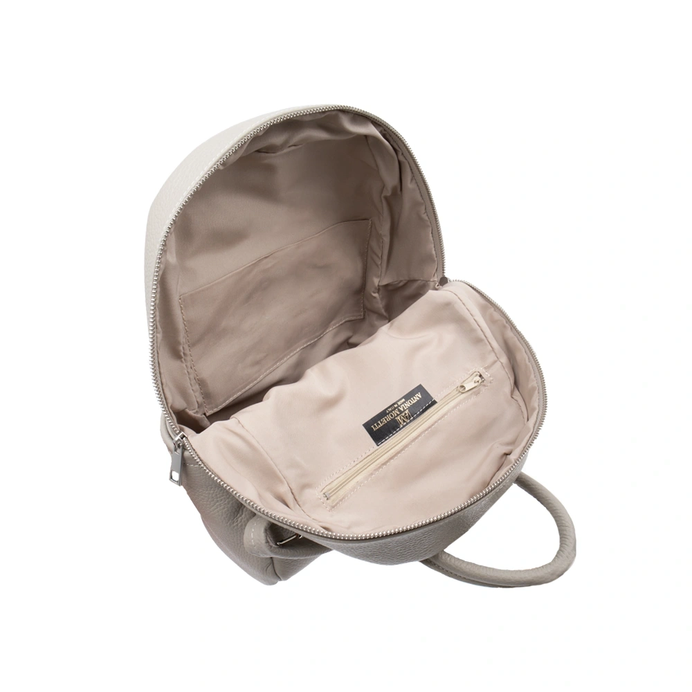 Rucsac dama din piele naturala Antonia Moretti AM1759, Gri, #4, Bagsy