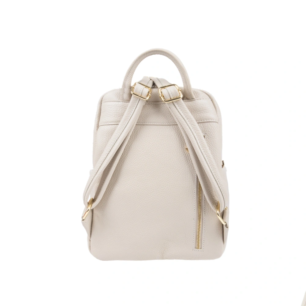 Rucsac dama din piele naturala Antonia Moretti AM1761, Bej, #4, Bagsy