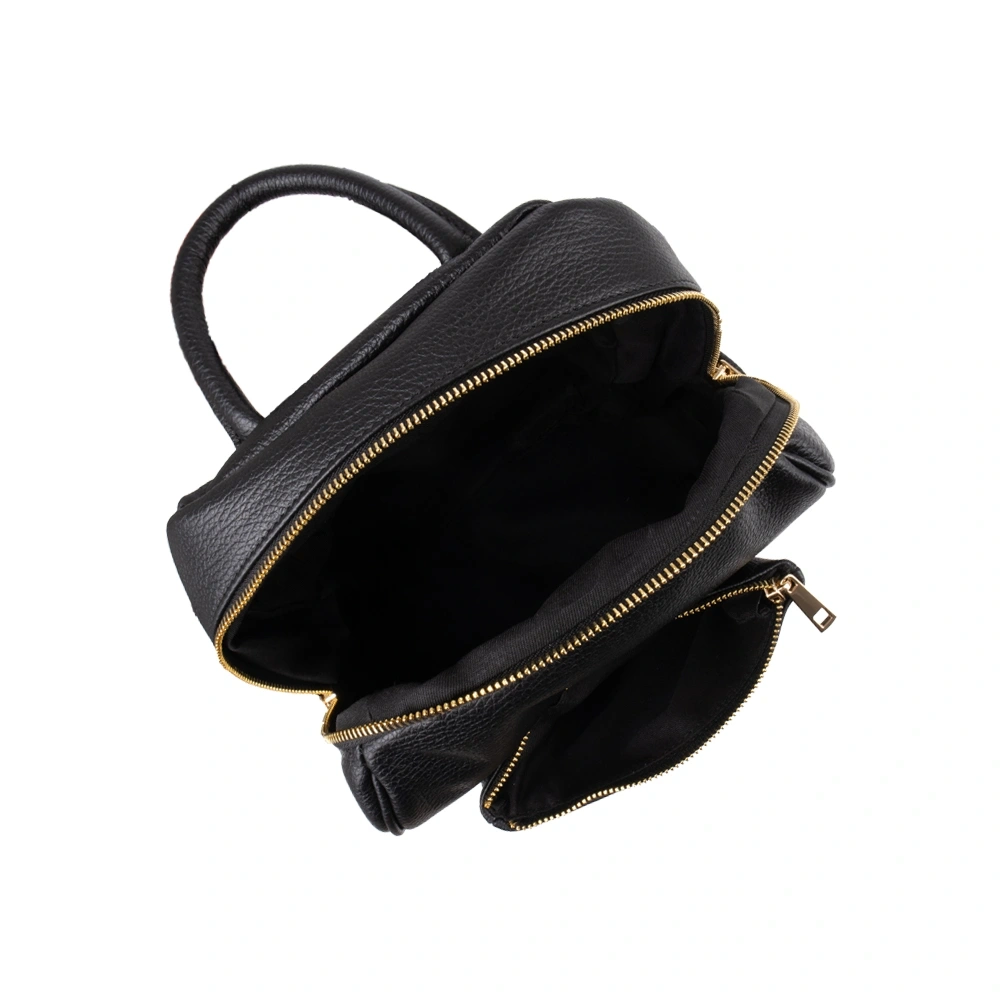 Rucsac dama din piele naturala Antonia Moretti AM1762, Negru, #4, Bagsy