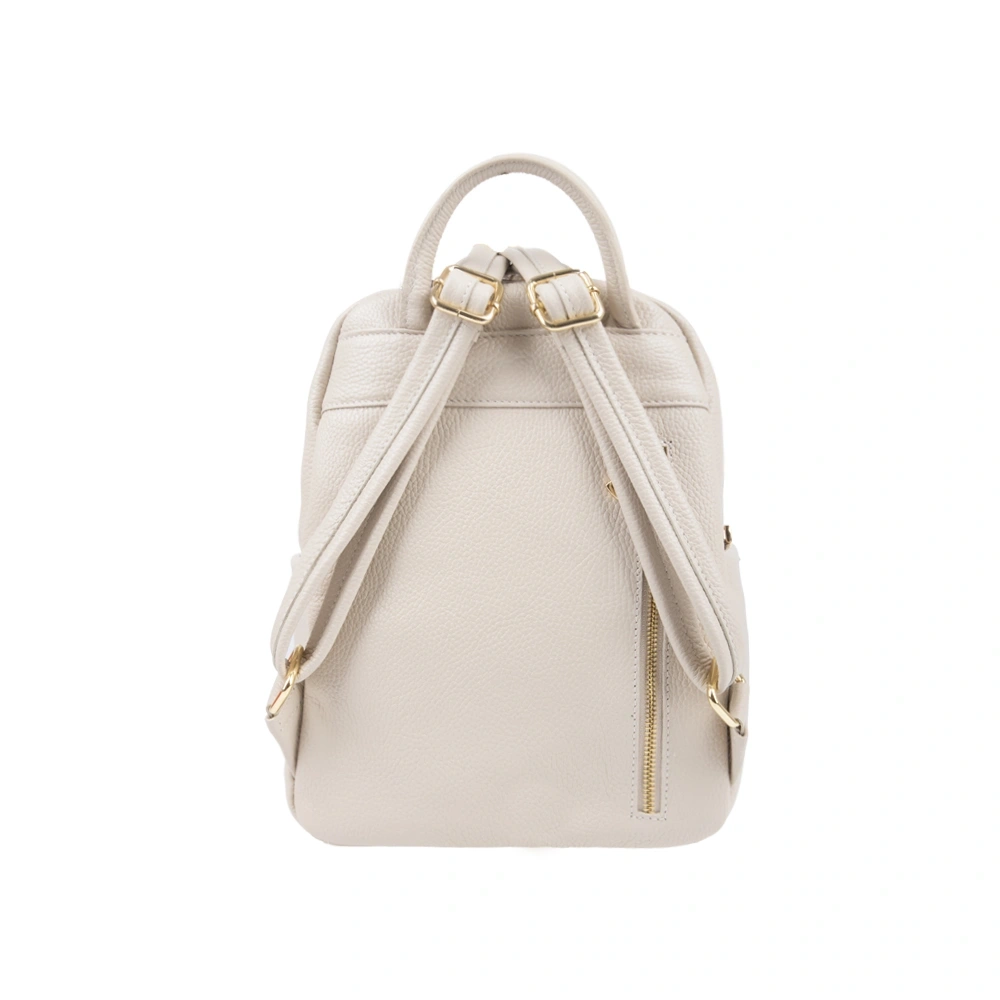 Rucsac dama din piele naturala Antonia Moretti AM1762, Bej, #3, Bagsy