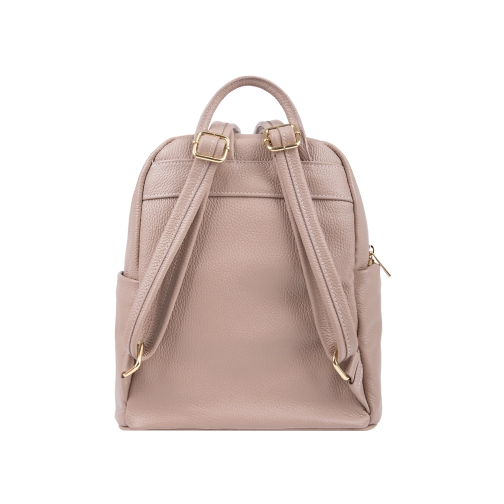 Rucsac dama din piele naturala Antonia Moretti AM1762, Roz prafuit, #3, Bagsy