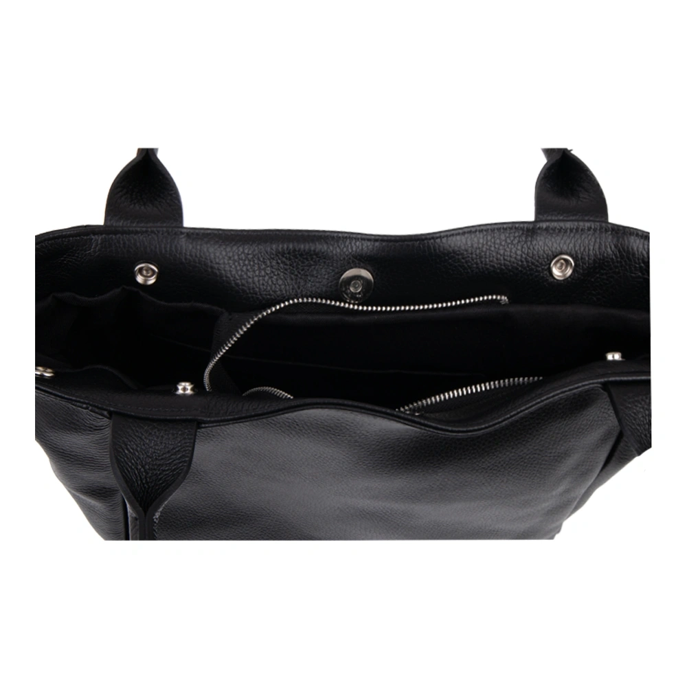 Geanta de mana din piele naturala Chiara Canotti CC1764, Negru, #4, Bagsy