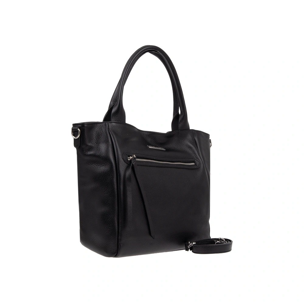 Geanta de mana din piele naturala Chiara Canotti CC1764, Negru, #2, Bagsy