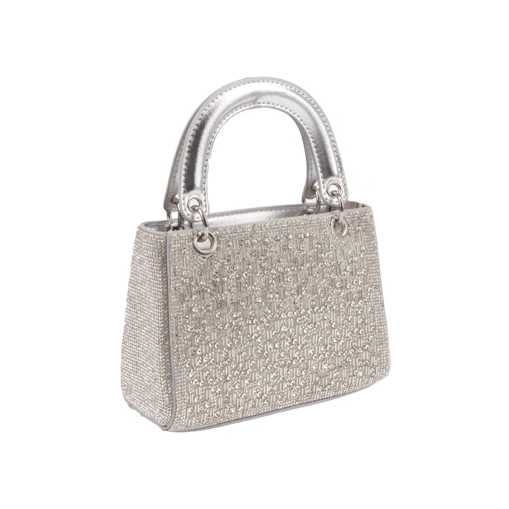 Geanta de ocazie Carolina di Rosa CR1769, Argintiu, #2, Bagsy