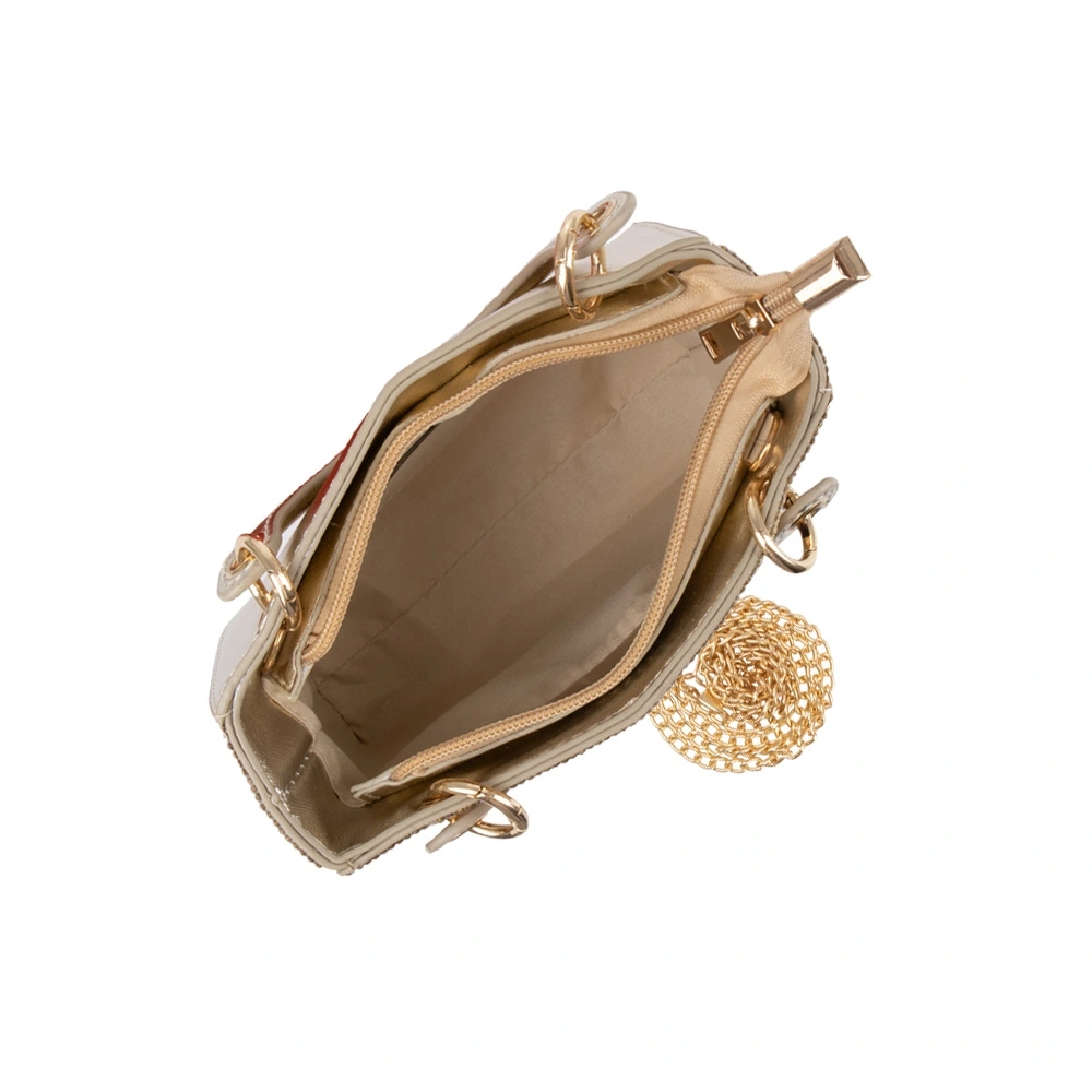 Geanta de ocazie Carolina di Rosa CR1769, Auriu, Nr. 4, Bagsy