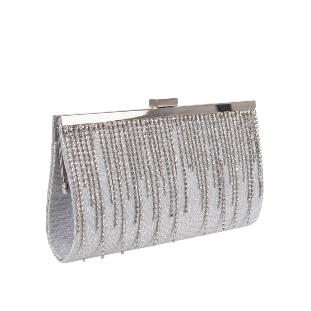 Geanta de ocazie Carolina di Rosa CR1770, Argintiu, Nr. 2, Bagsy