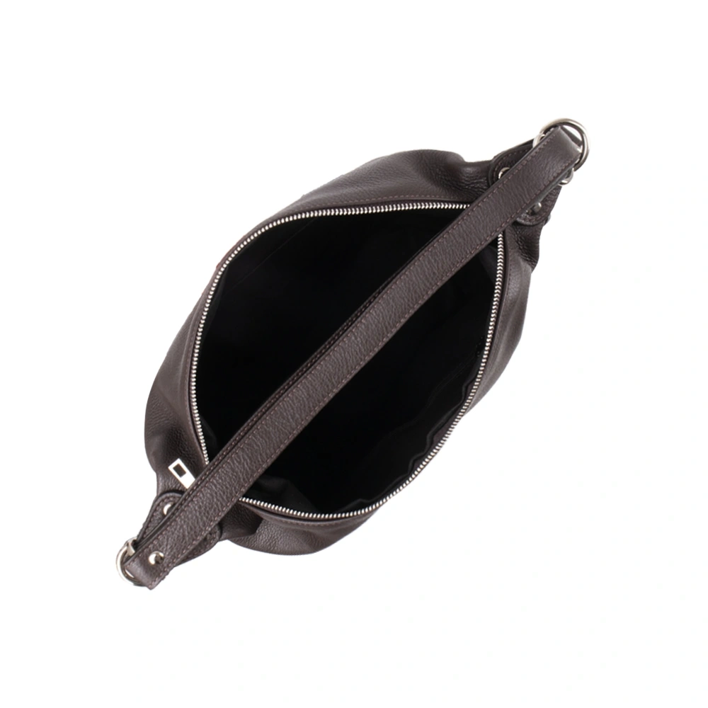 Geanta de mana din piele naturala Chiara Canotti CC1588, Maro inchis, #4, Bagsy