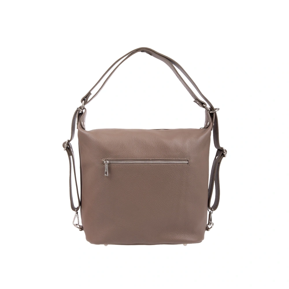 Geanta de mana din piele naturala Chiara Canotti CC1588, Maro deschis, #3, Bagsy